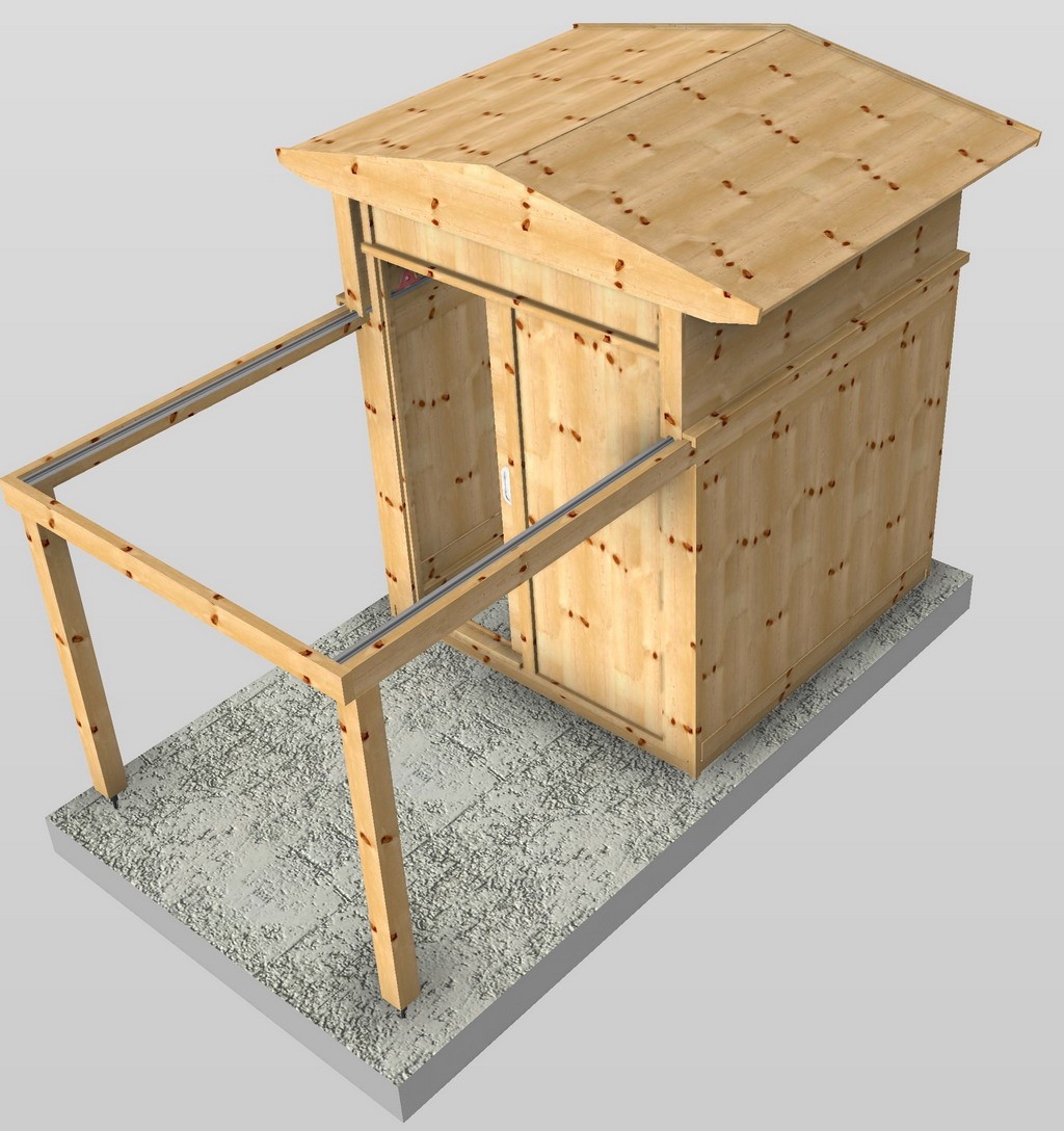 GREENLINE ROLL-OFF IN LEGNO SERIE MICRO MS20 e RM20 (ROLL-AWAY) - OSSERVATORIi BASE ABETE NORDICO - ACCESSORI E TRATTAMENTI